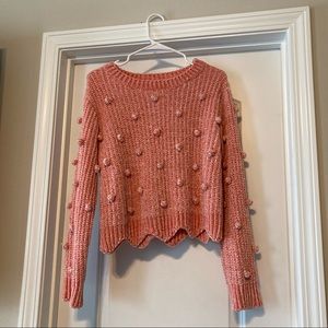 Paper Moon Pink Knit Sweater M